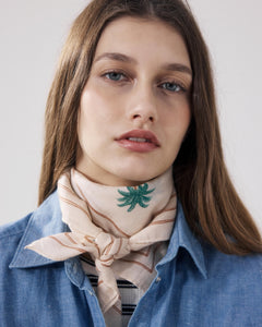 Bandana Femme en Coton Beige Sunseekers