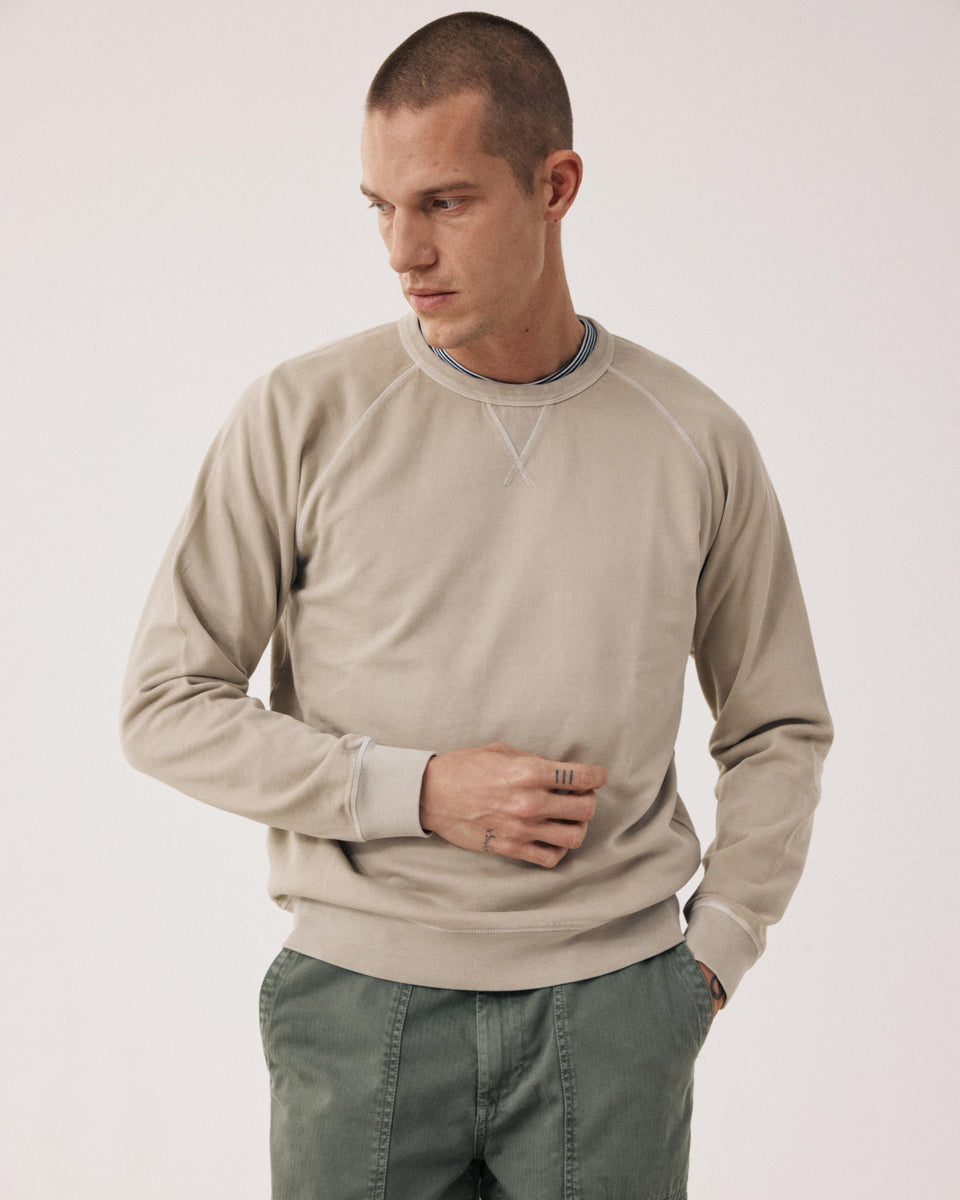 Men's Sand Flamed Cotton Sweatshirt - Image principale