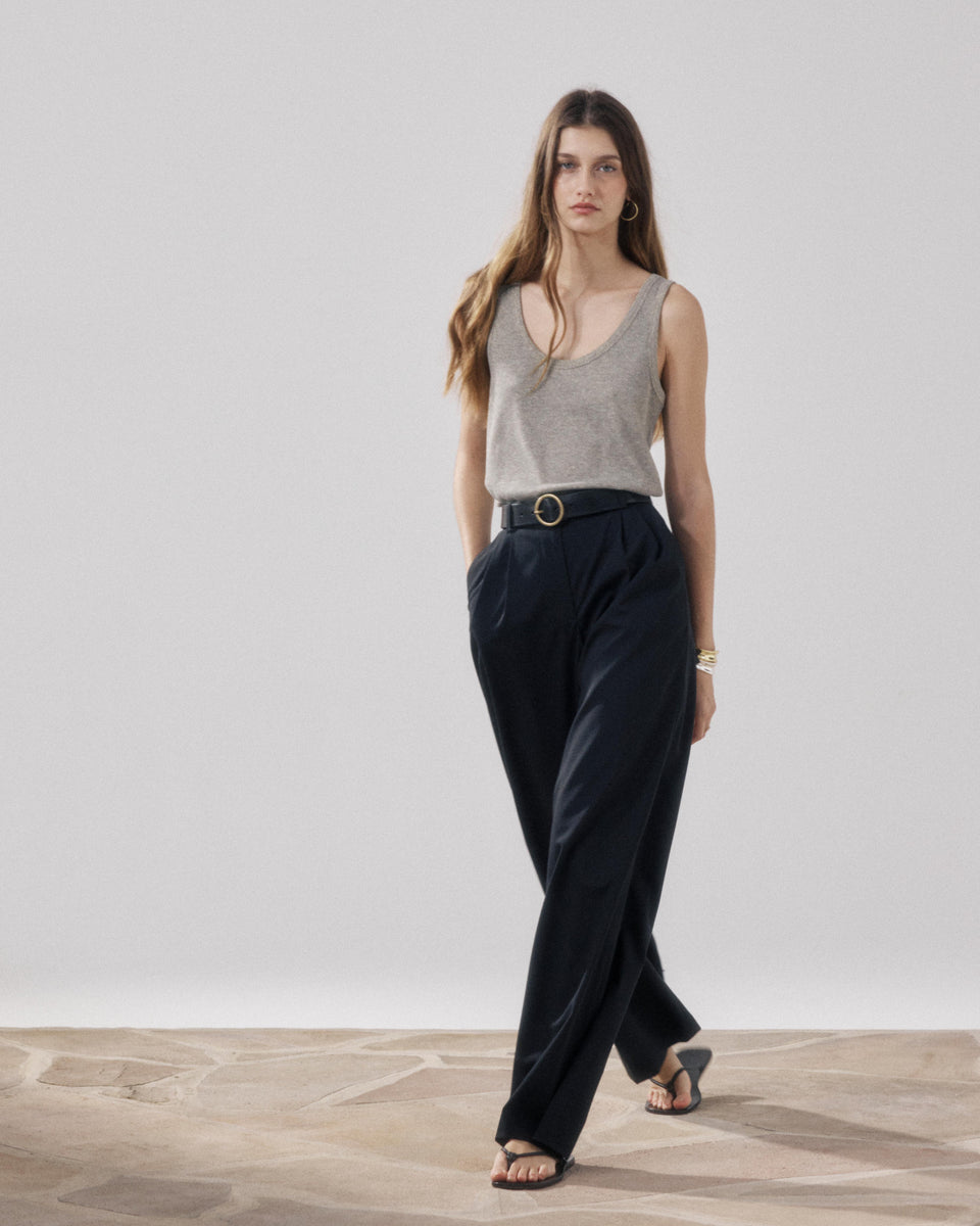 Pantalones Mujer en De Lana Negro Panache - Image alternative