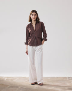 Women's White Paradise Crepe Pants BFPE613-01