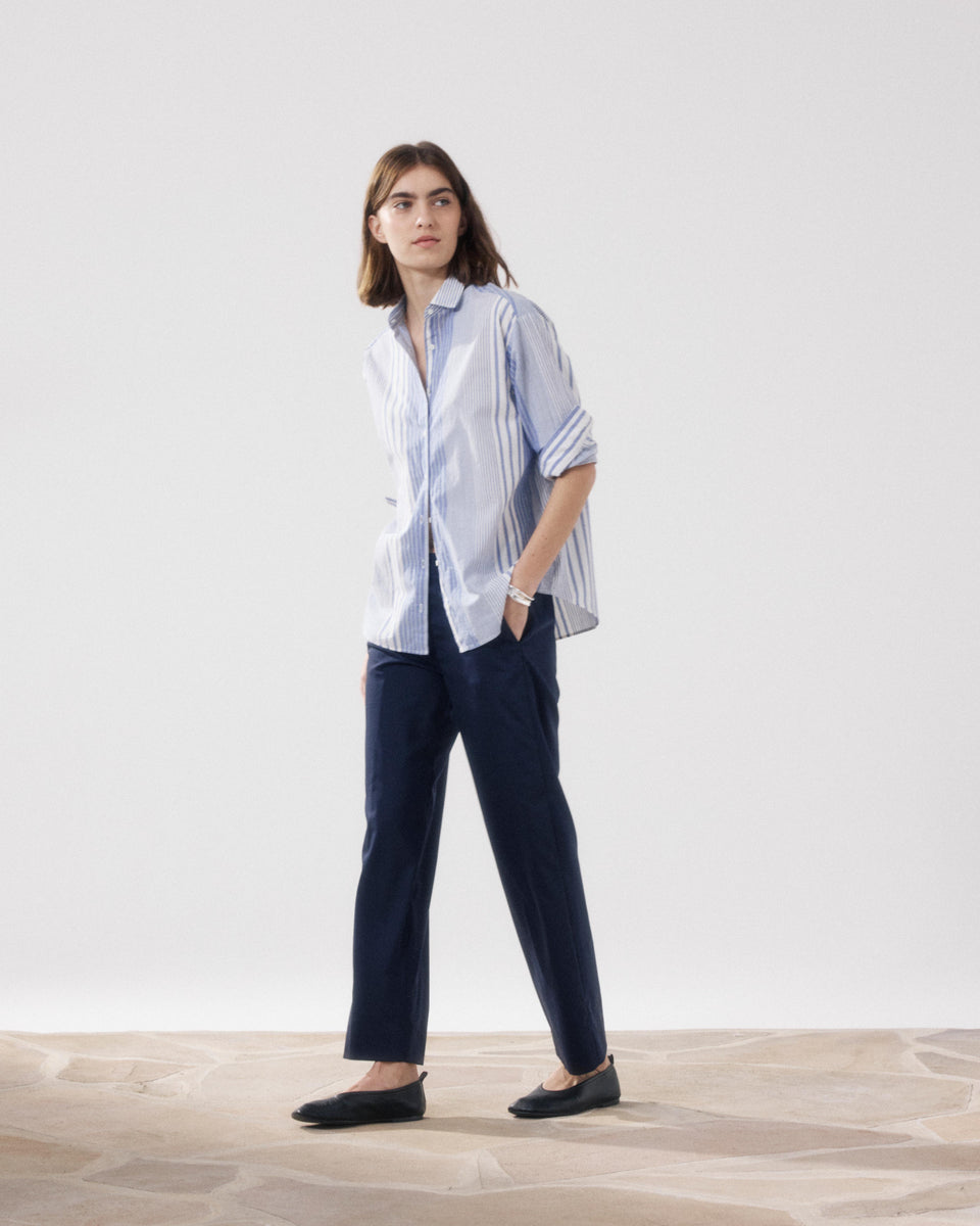 Perf Women's Navy Blue Wool Pants - Image alternative