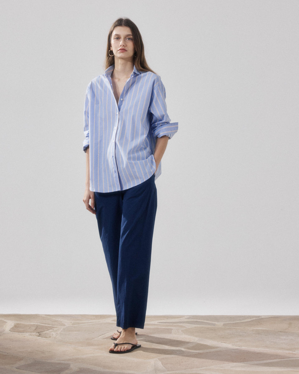 Peyo Women's Bleu Nuit Poplin Pants - Image alternative