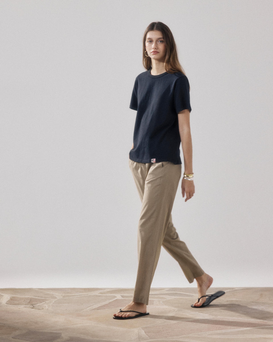 Pirol Women's Khaki Cotton Pants - Image alternative