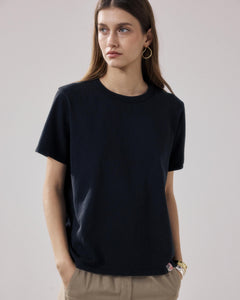 Zwart katoen T-shirt voor dames van Teavy