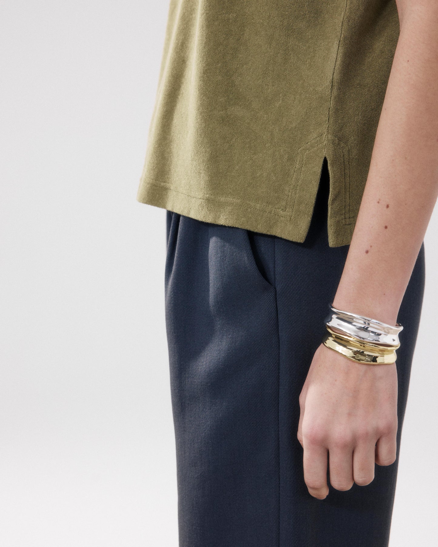 T-Shirt Femme en Eponge Vert Tebrody