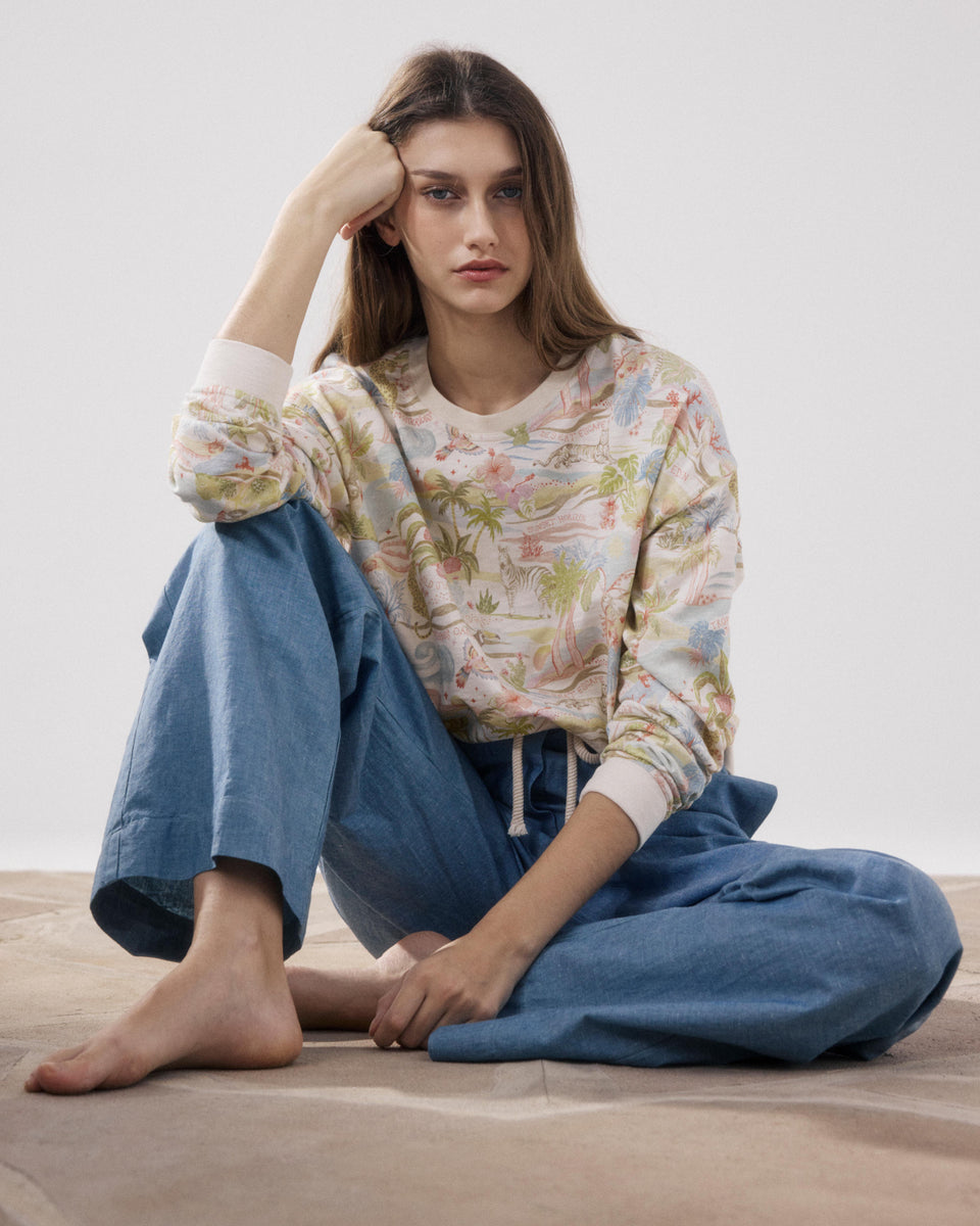 Sweatshirt Femme en Molleton Multicouleur Tatamo - Image principale