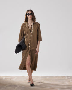 Women's Bronze Reflexion Cotton Voile Dress