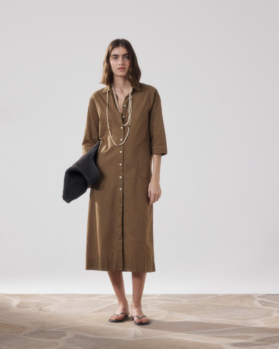 Reflexion Women's Bronze Cotton Dresses - Image alternative