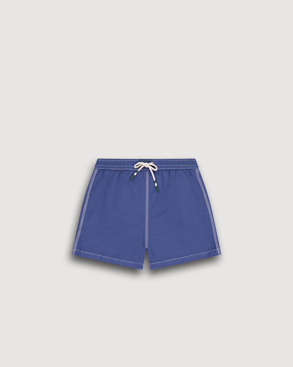 Maillot Garçon en Nylon Bleu Denim Achille - Image principale