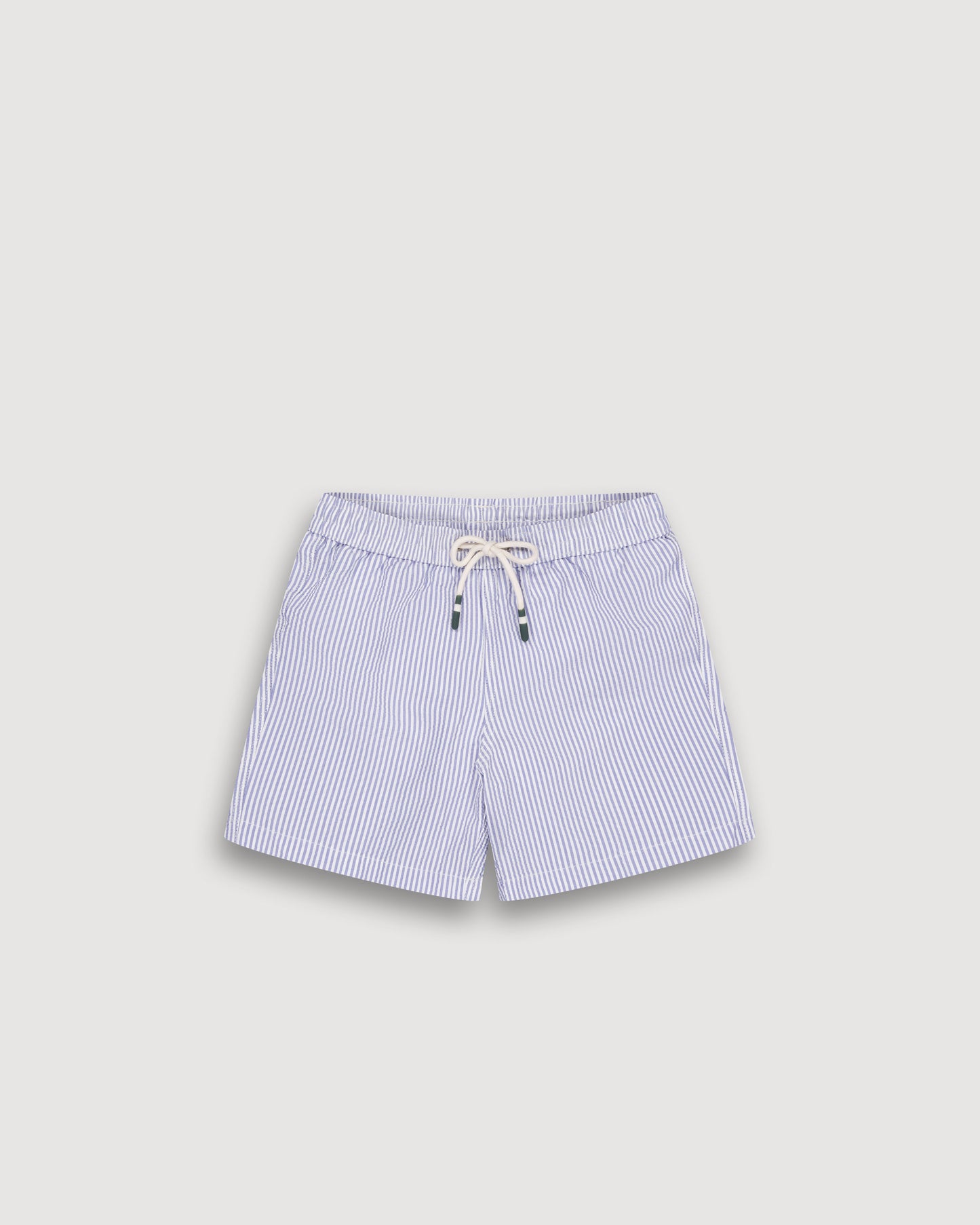 Maillot Garçon en Seersucker Bleu Indigo Achille BFSMA203-04