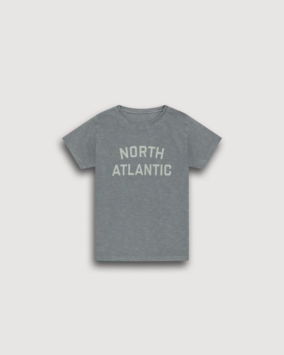 T-Shirt Garçon en Coton Slub Vert Cactus Atlantic Kid - Image principale