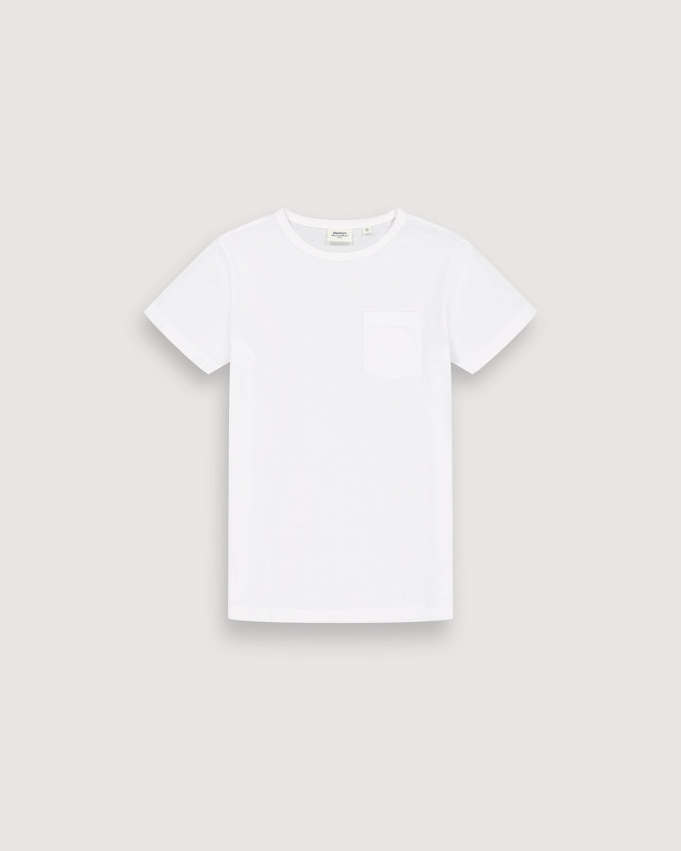 T-Shirt Garçon en Jersey De Lyocel & Coton Blanc Kid - Image principale