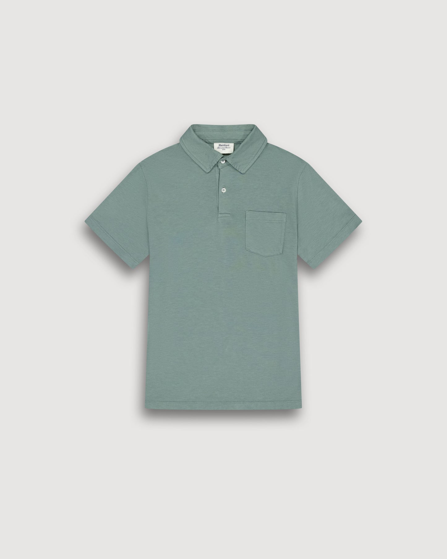 Polo Garçon en Jersey De Lyocel & Coton Vert Cactus Polo Kid BFTAF305-06