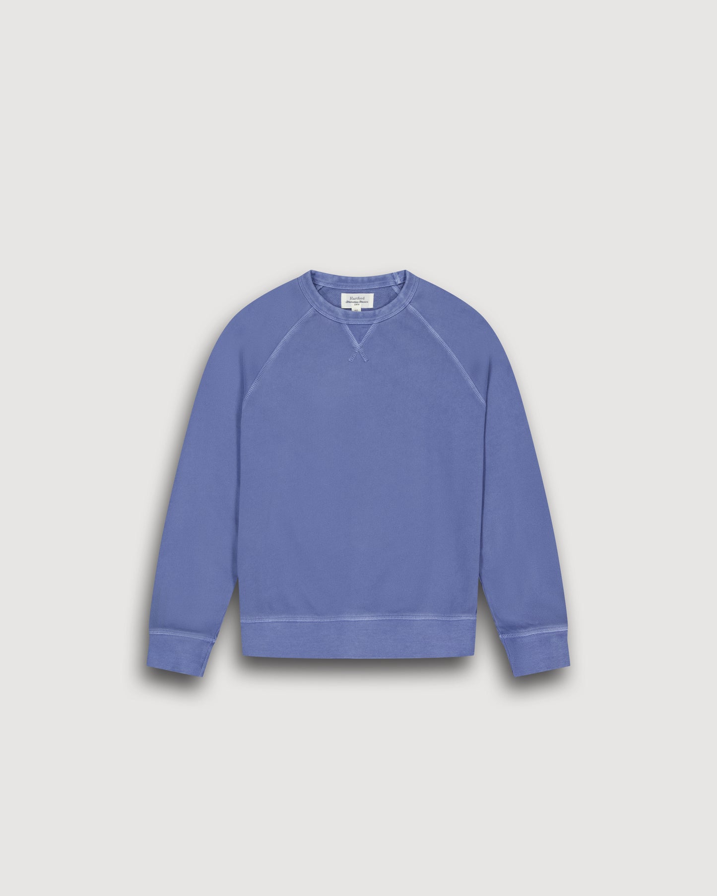 Sweatshirt Garçon en Coton Flammé Bleu Denim Light Fleece Kid BFTAP312-04