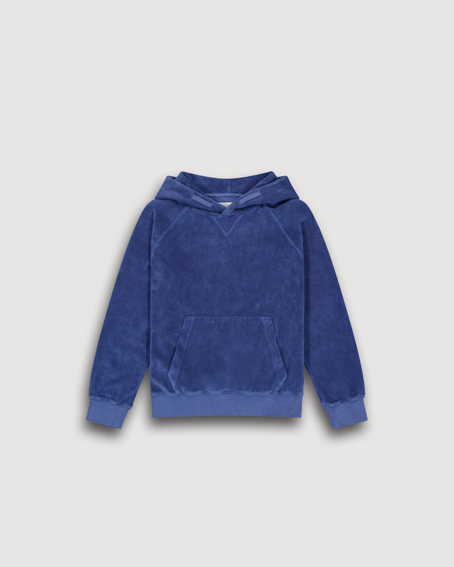 Sweatshirt Garçon en Eponge Bleu Denim Bouclette BFTAT311-05