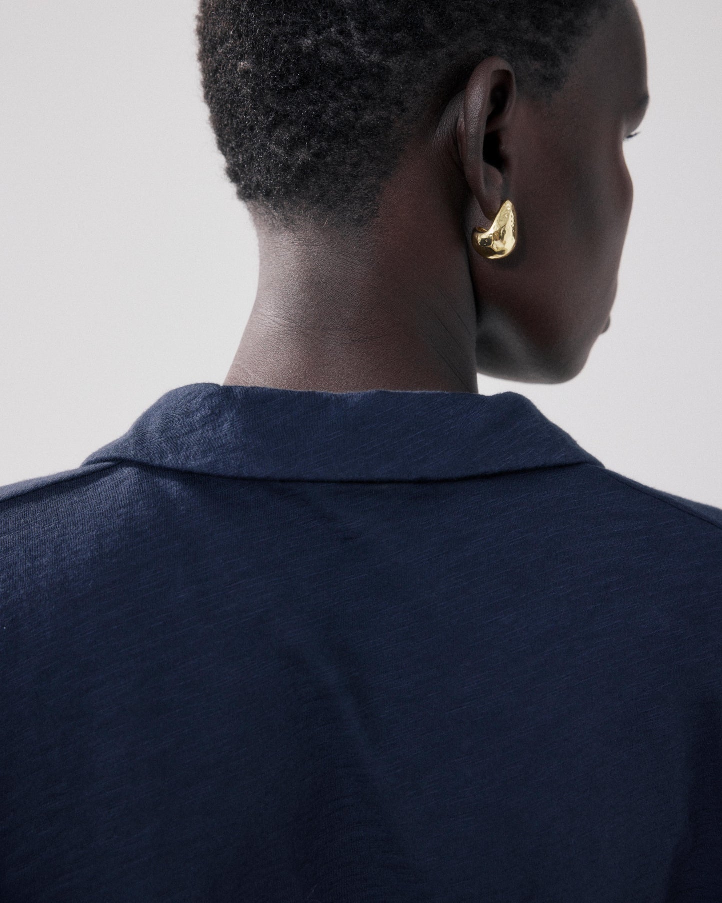 Women's Slub Cotton T-shirt in Midnight Blue Tunage BFTM502-07