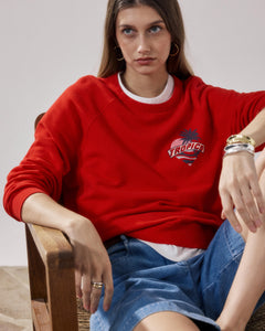 Rood Fleece Sweatshirt voor dames van Tatropic