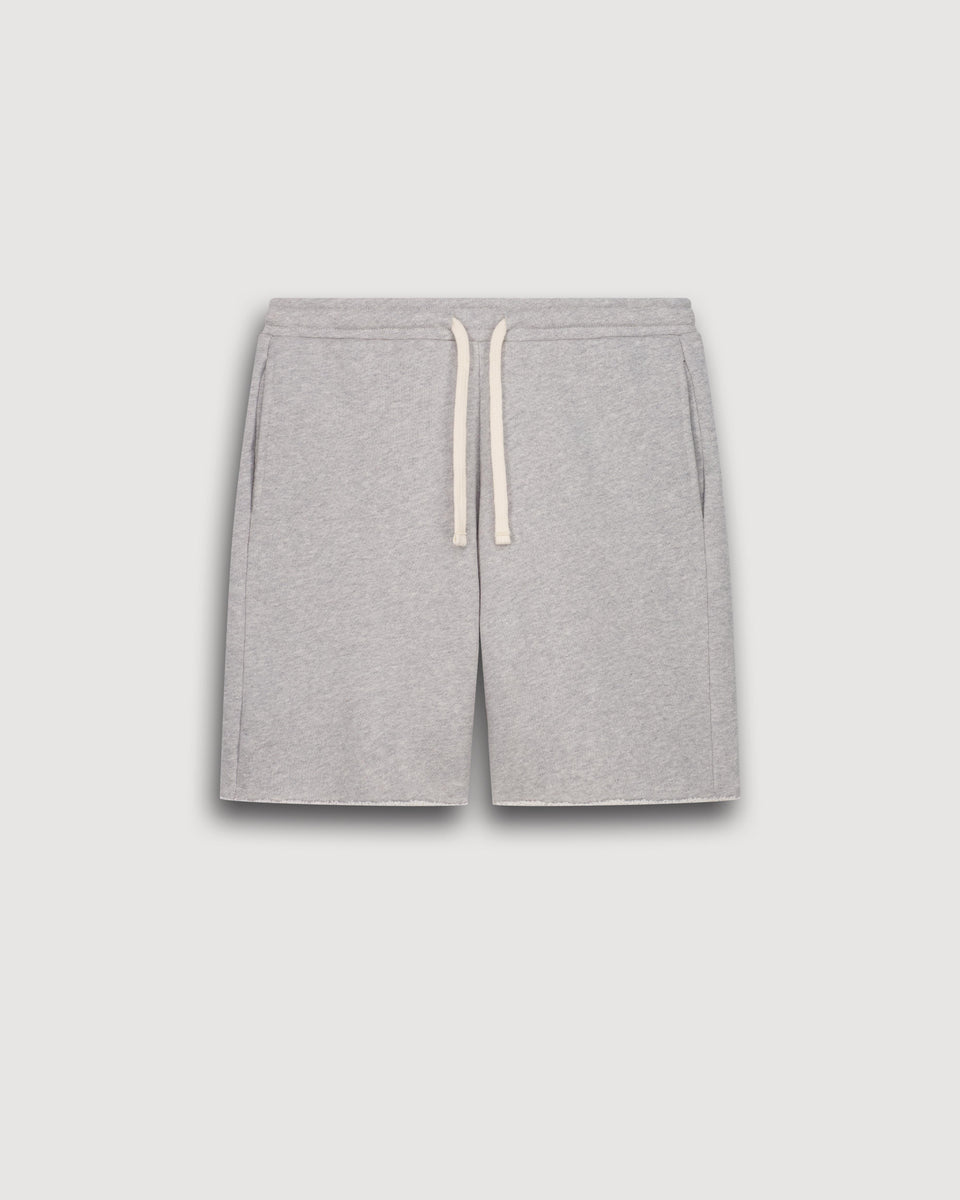 Short Femme en Molleton Gris Chiné Titien - Image 3