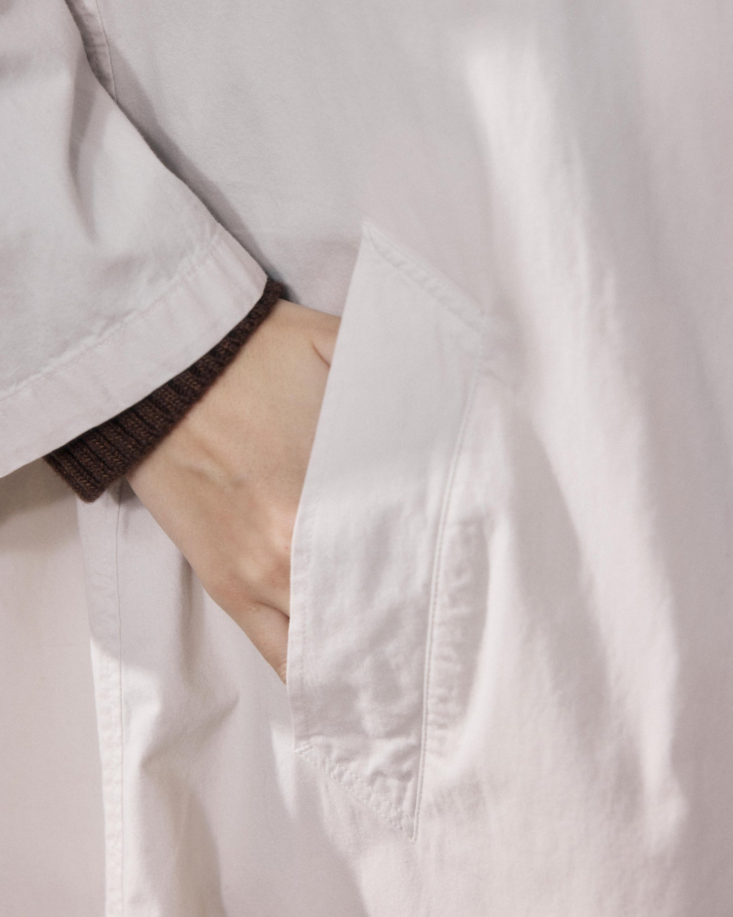 Women's Beige Cotton Gabardine Coat Vibe BFVF600-21