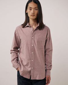 Chemise Homme en Flanelle Rose Poudré Paul