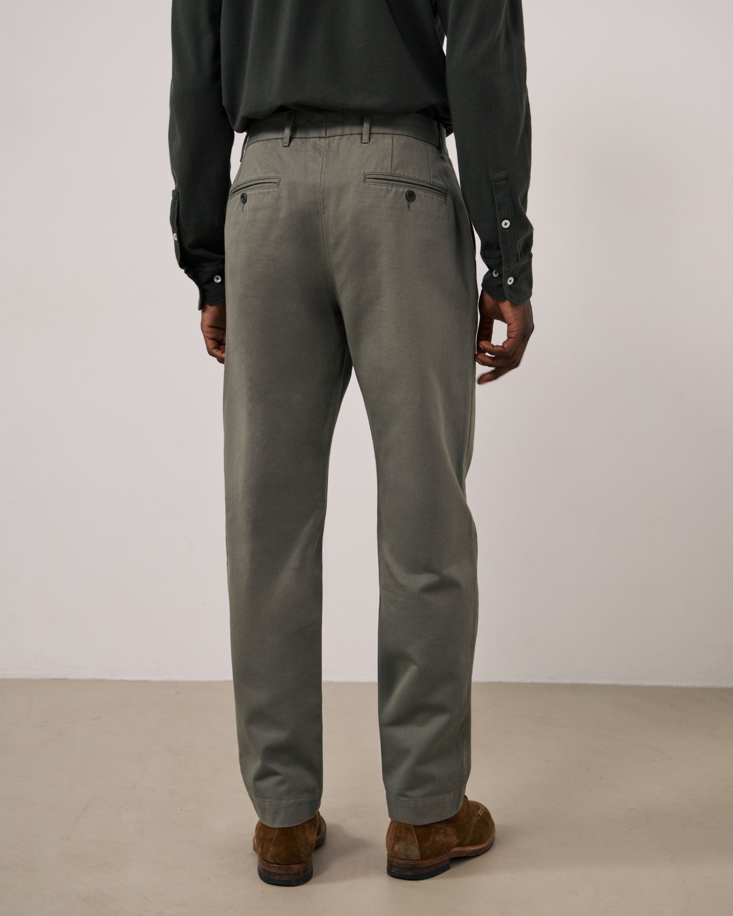 Pantalon Homme en Chino Vert Militaire Taylor