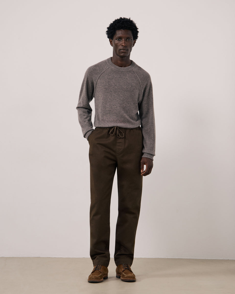 Pantalon Homme en Chino Gris Joggy - Image principale