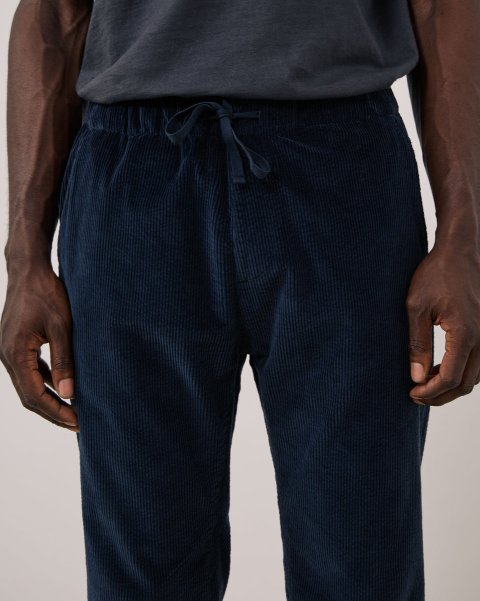 Joggy Men's Navy Blue Seersucker Corduroy Pants - Image 3