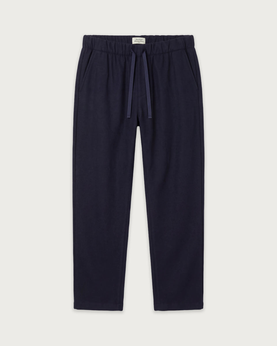 Pantalones de lana hervida azul marino para hombre Joggy - Image 3