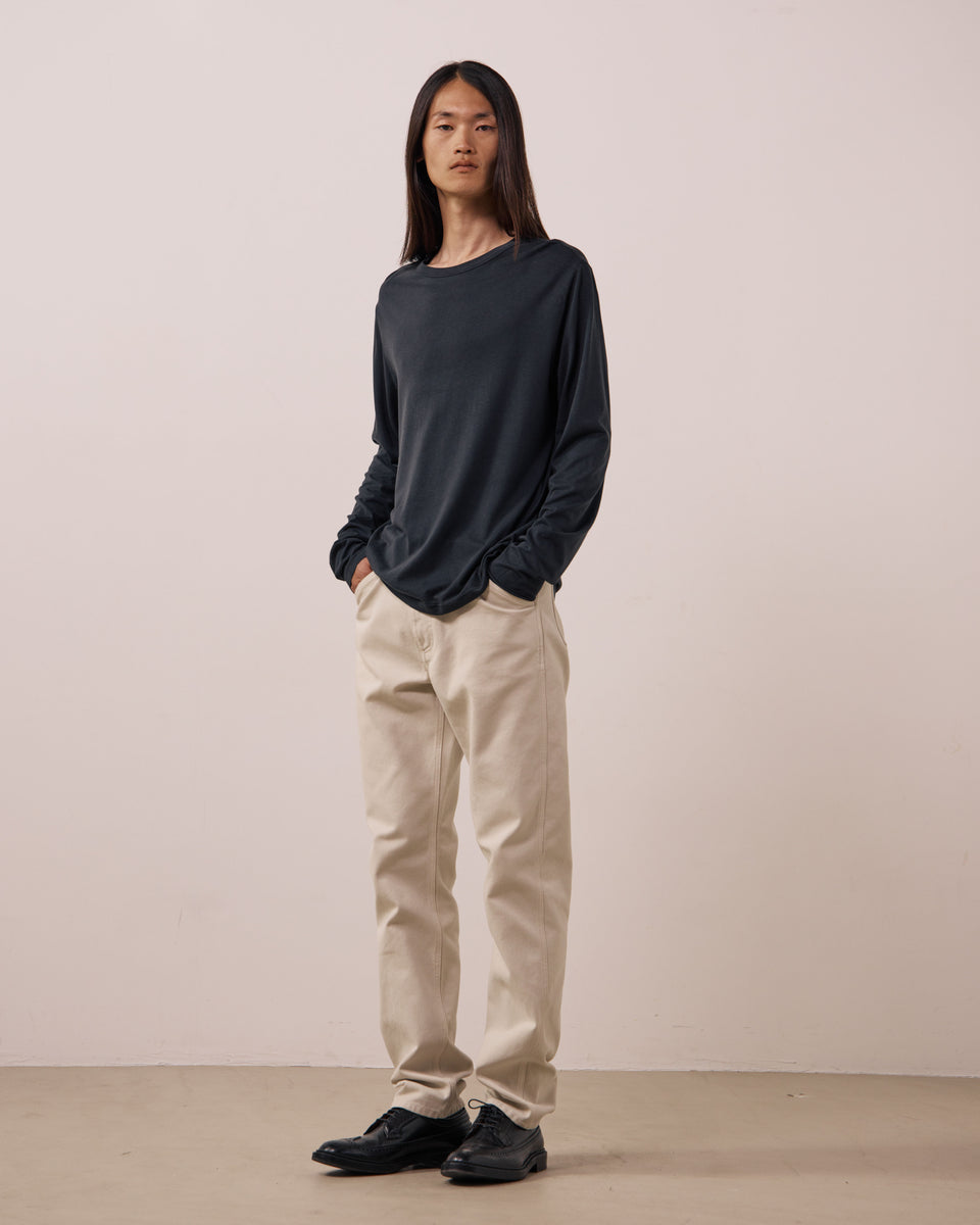 T-shirt Homme en Jersey de Lyocell & Coton Noir Tee - Image 3