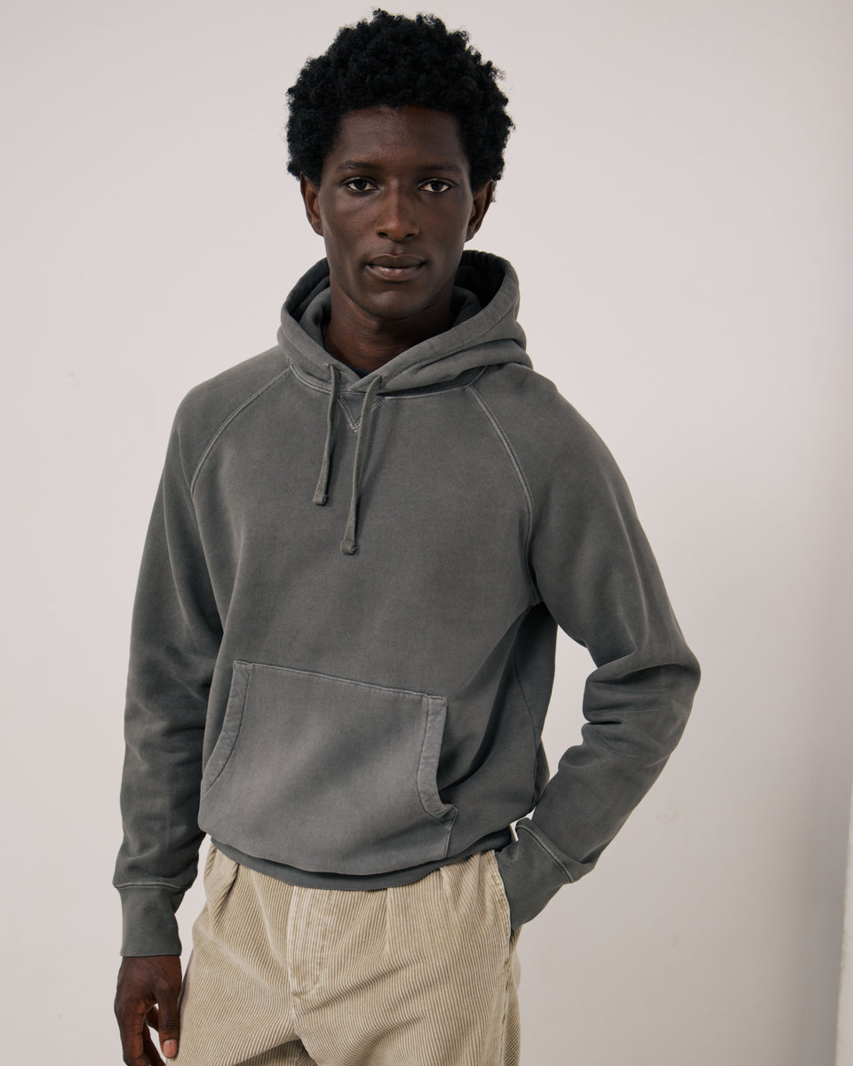 Felpa da uomo in felpa grigio Hoodie - Image principale