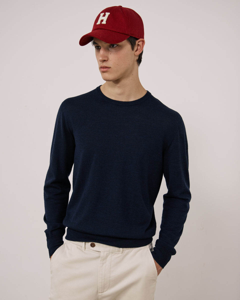 Casquette Homme en Laine Mélangée Rouge - Image principale