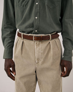 Ceinture Homme en Cuir Marron Austin
