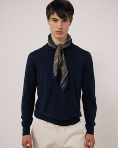 Echarpe Homme en Laine Vert Bandana