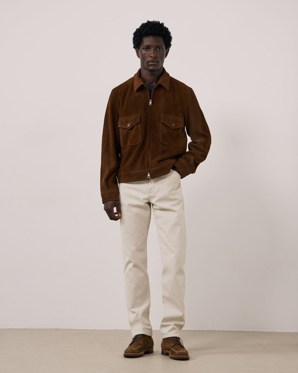 Dickson Men's Brown Suede Jacket - Image principale