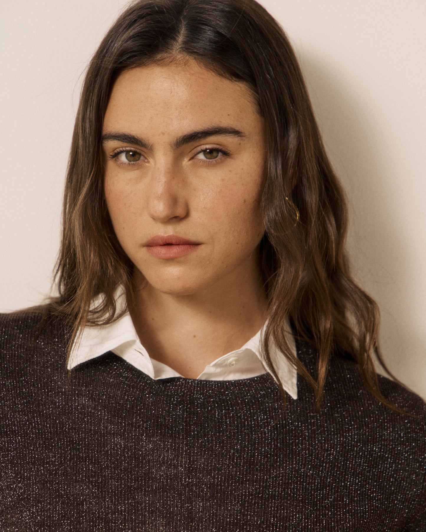 Pull Femme en Laine Superfine Chocolat Maddy