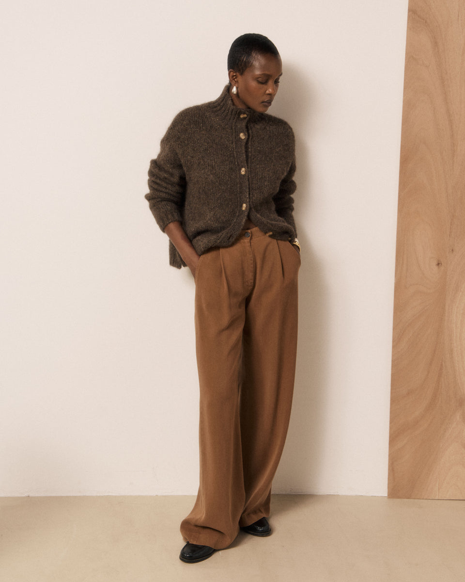 Paradise Women's Cognac Corduroy Pants - Image principale