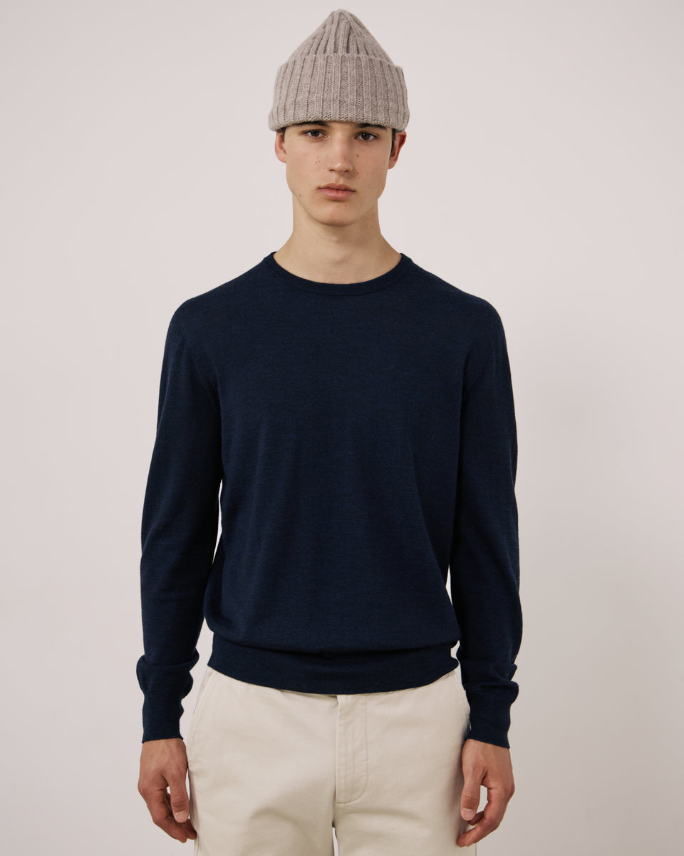 Men's Brown Wool & Cashmere Beanie - Image 2
