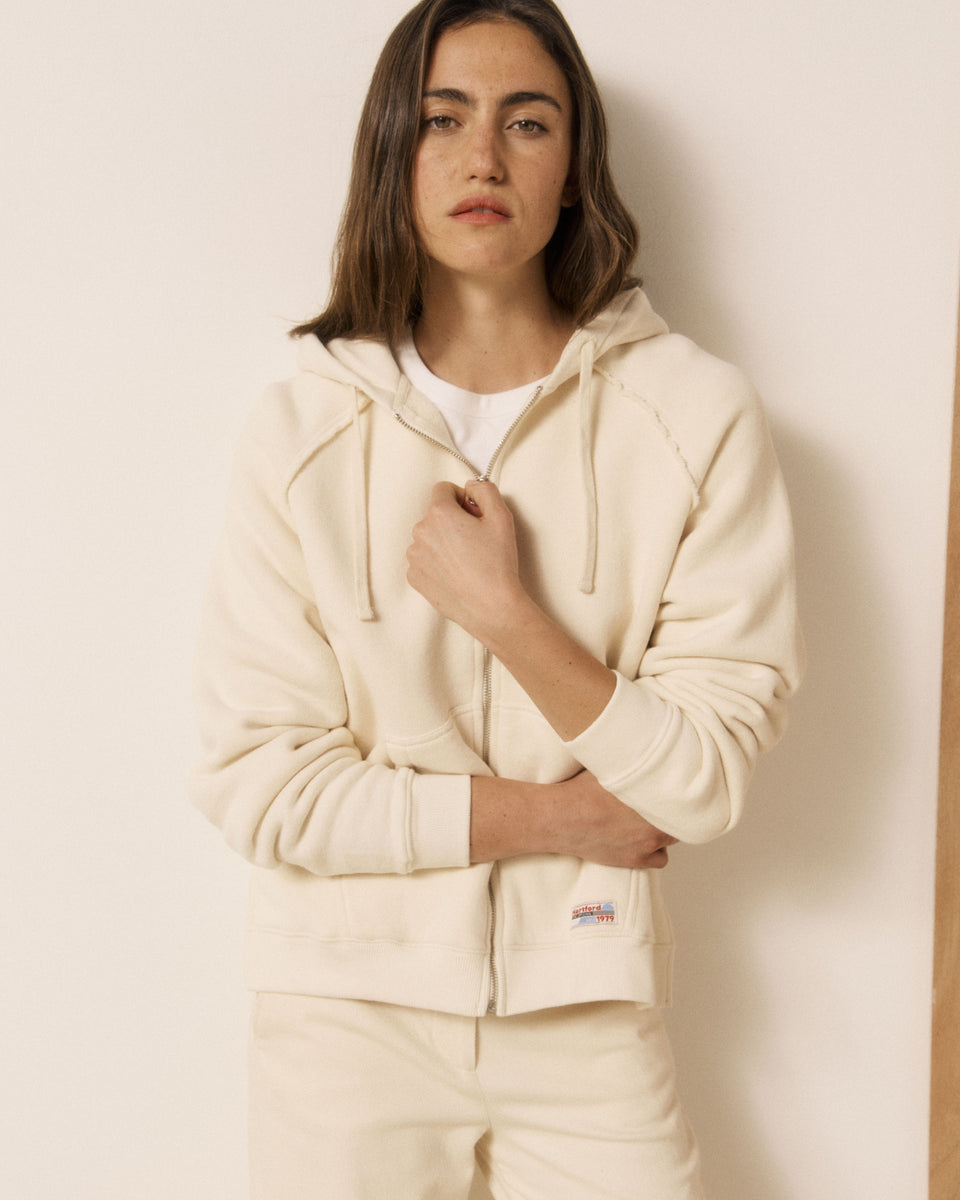 Sweatshirt Femme en Molleton Vanille Tawen - Image 3