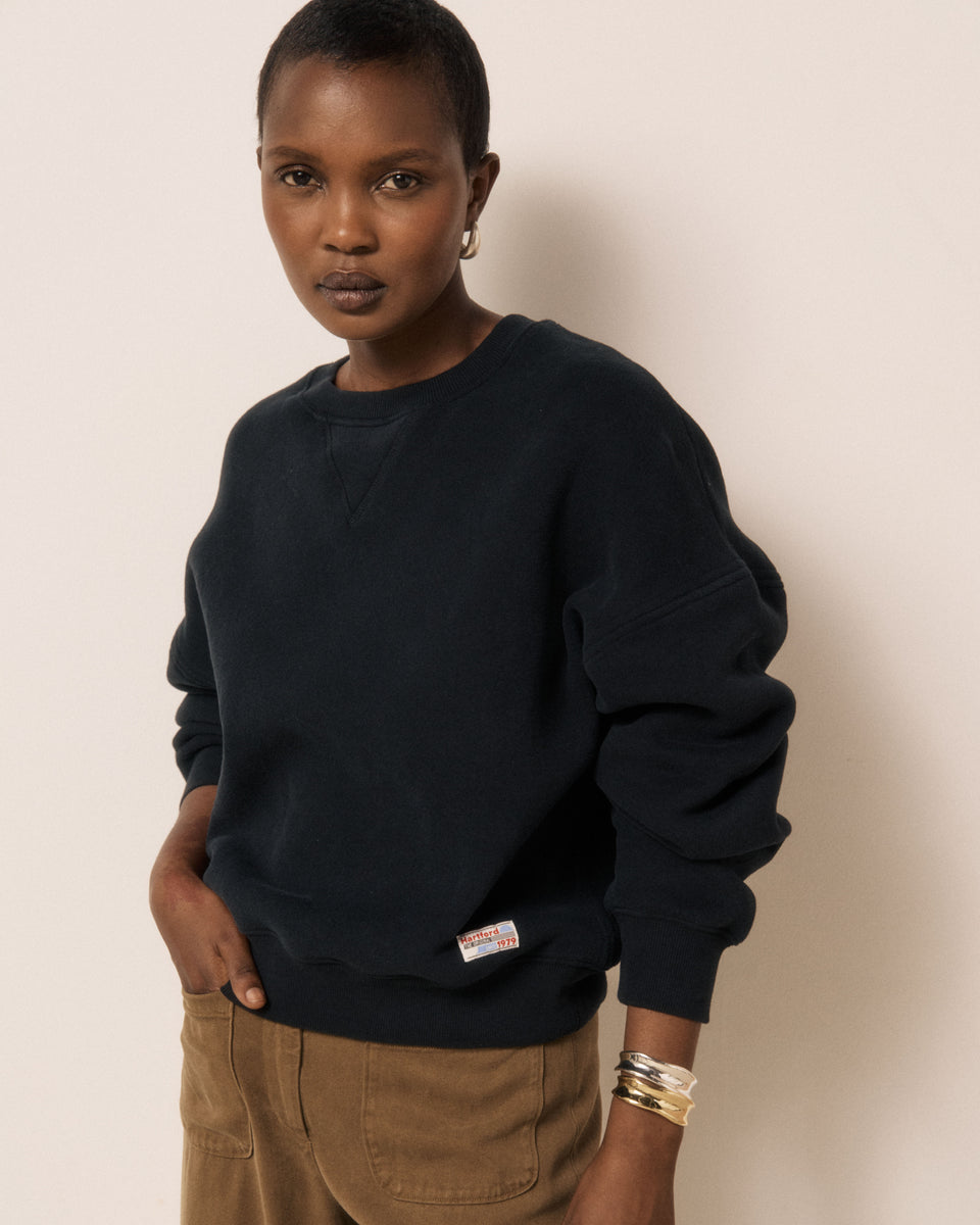 Sweatshirt Femme en Molleton Noir Tagada - Image principale