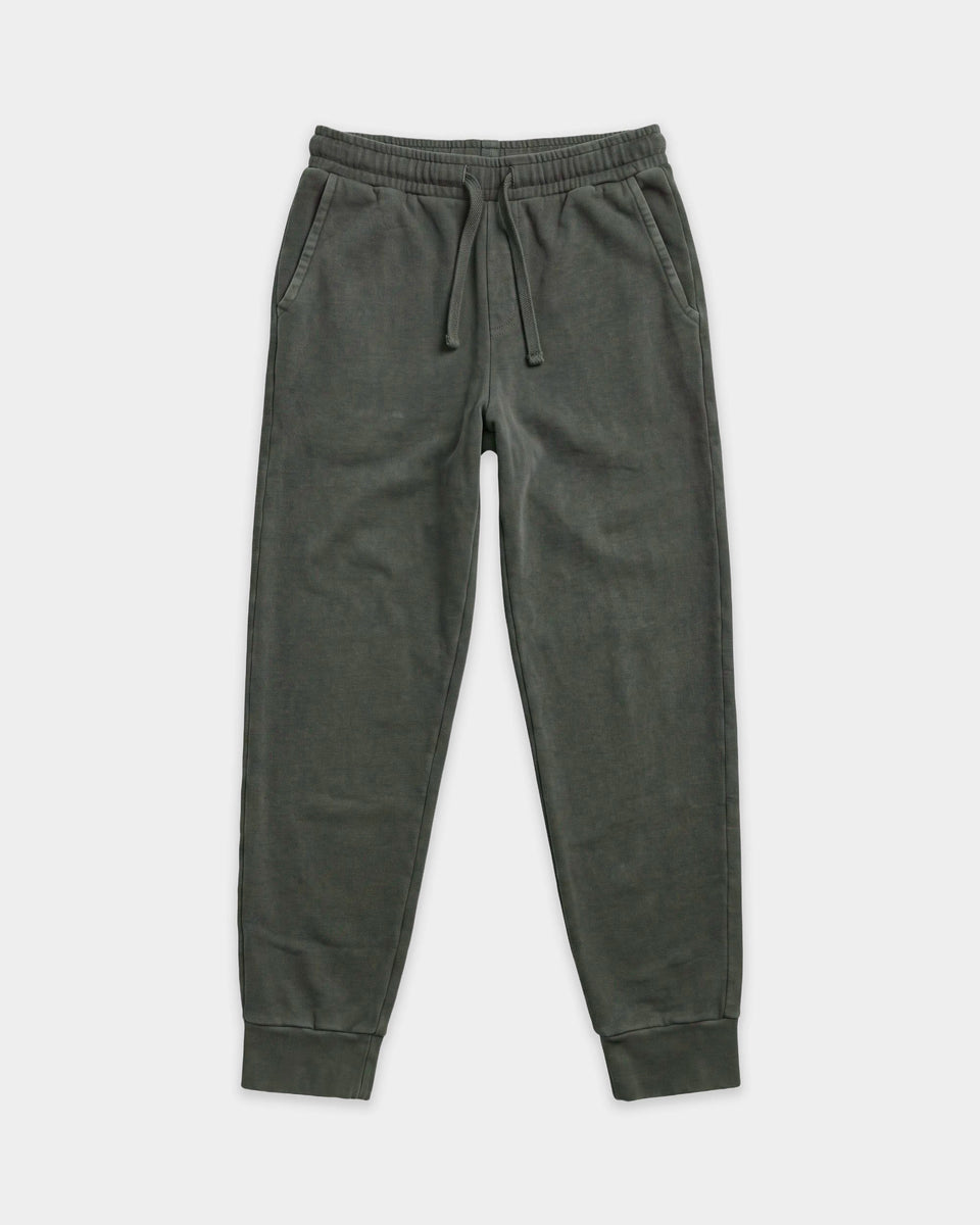 Pantalon Garçon en Molleton Zinc Light - Image principale