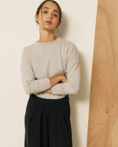 T-shirt Femme en Coton & Modal Gris Tamour