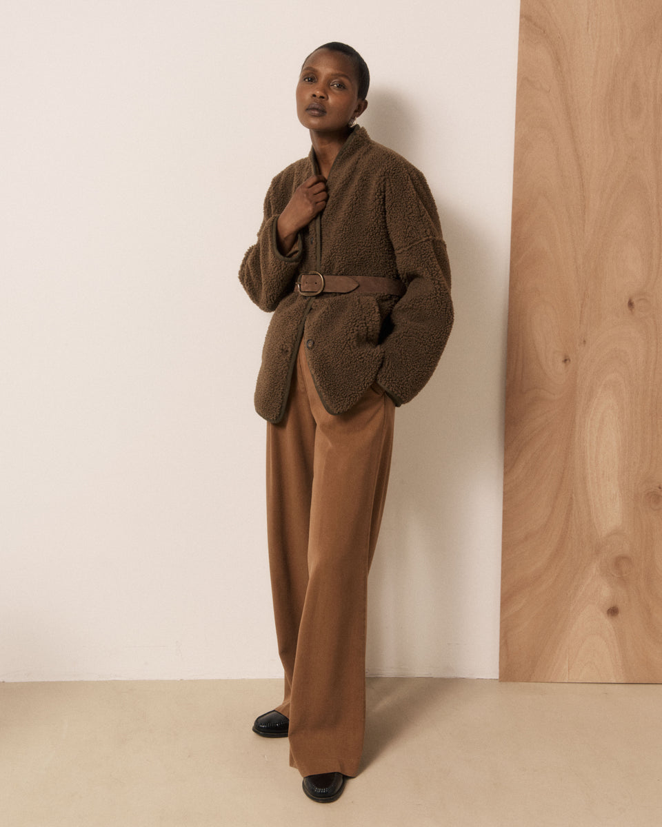 Valdi Women's Brown Sherpa Jacket - Image 2