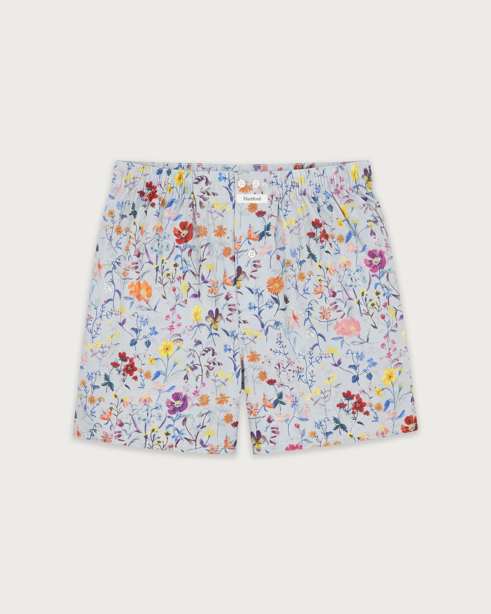 Men's printed cotton boxer shorts - Image principale