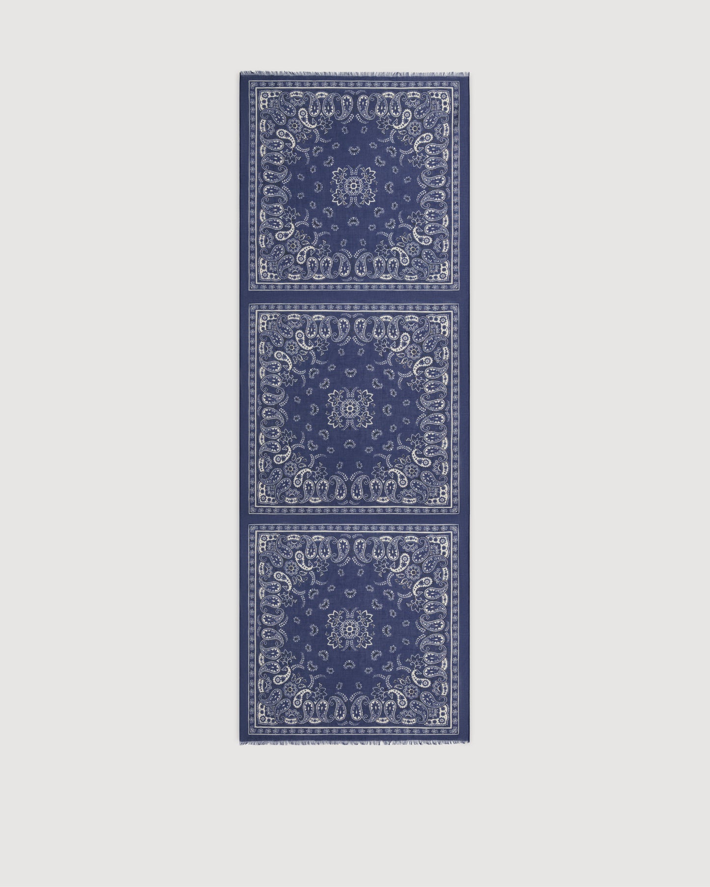 Bandana Women's Navy Blue Cotton Voile Scarf