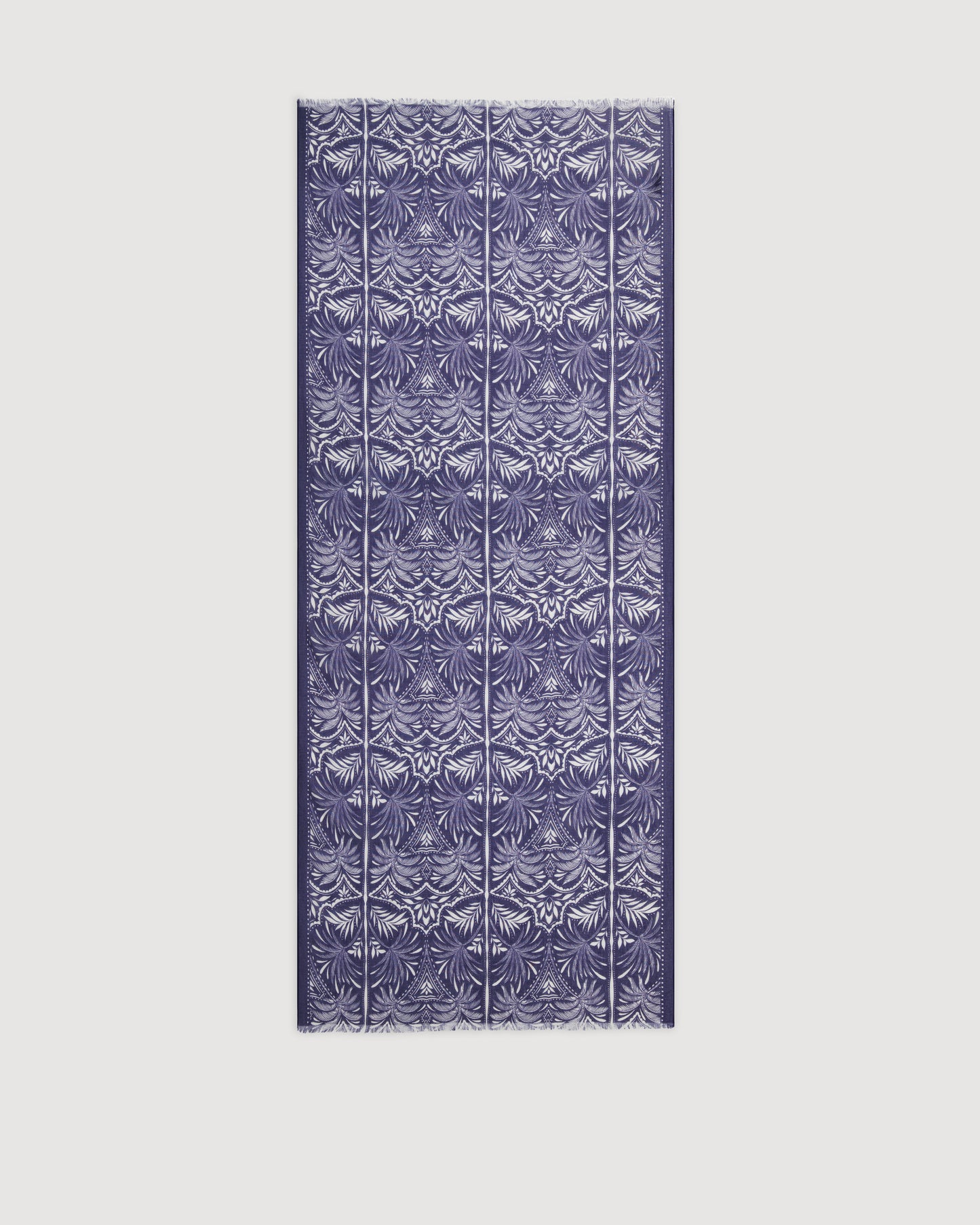 Palm Women's Blue Cotton Voile Scarf