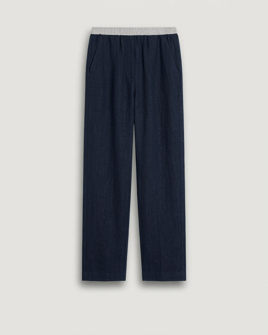 Pantaloni Donne Biancheria Bleu Nuit Pirol