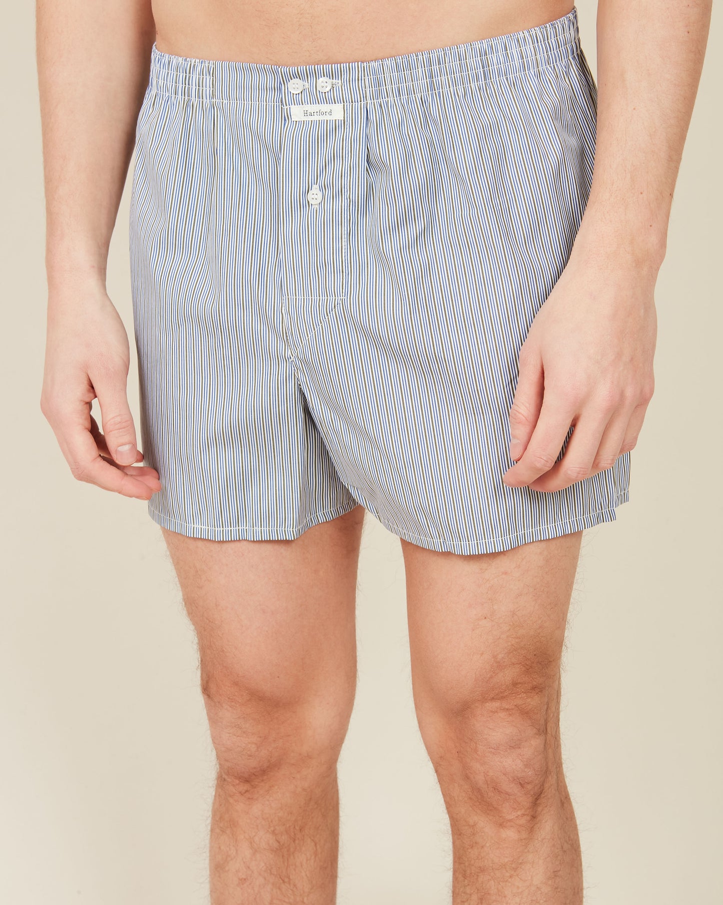 Men's striped cotton boxer shorts