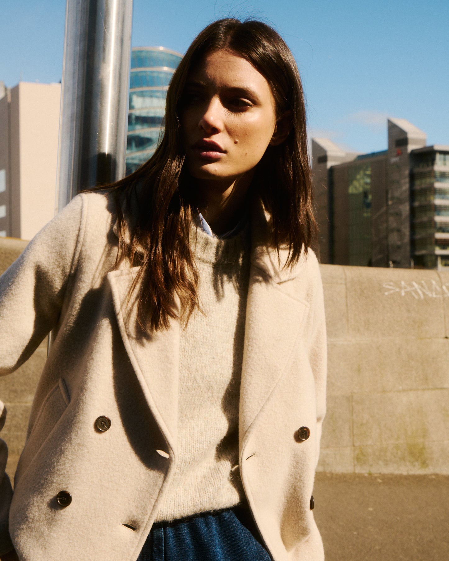 Chaqueta Mujer en Lana Crudo Vega
