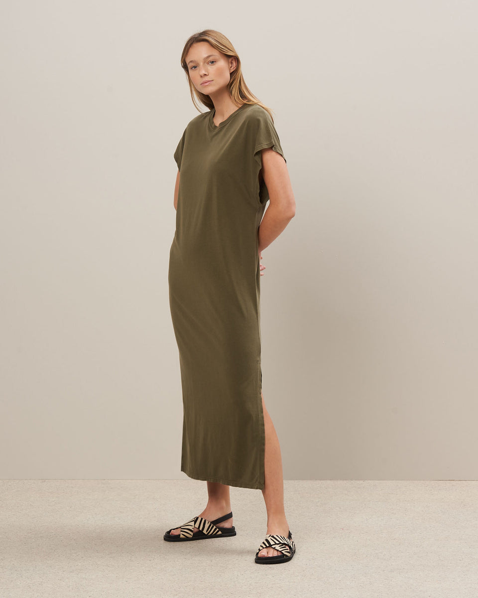 Robe Femme en lyocell Vert militaire Tulia - Image principale