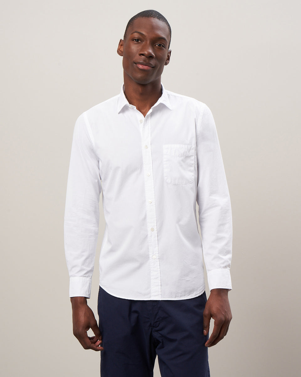 Storm Men's White Cotton Twill Shirt - Image principale